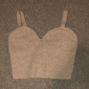 Wilfred Beige Crop Top